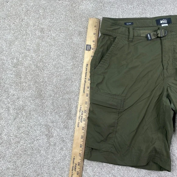 REI Co-op Womens 8 Sahara Cargo Shorts Green Relaxed Fit Hiking Belted Outdoor - Picture 5 of 10